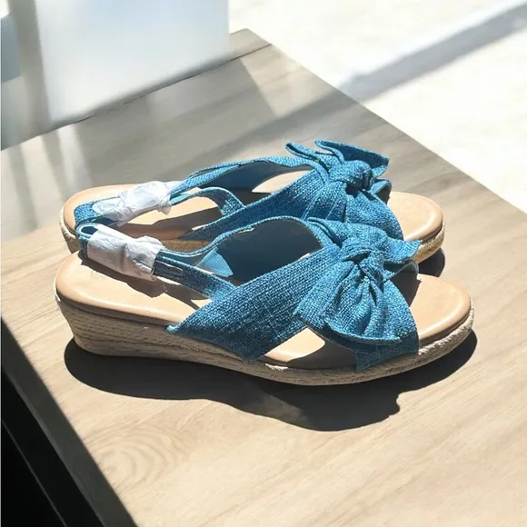 Coutgo Platform Espadrille Slingback Summer Dress Sandals