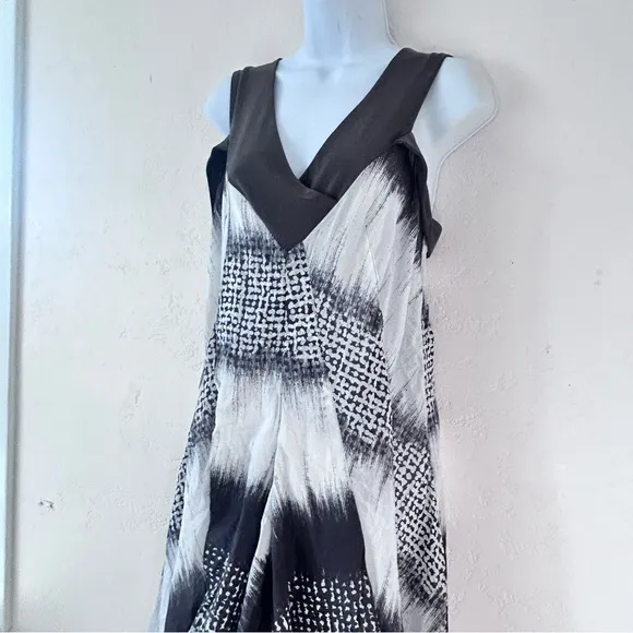CREA CONCEPT Abstract A-line Flowy Knee Length Cotton Dress Size 40 us M 8/10