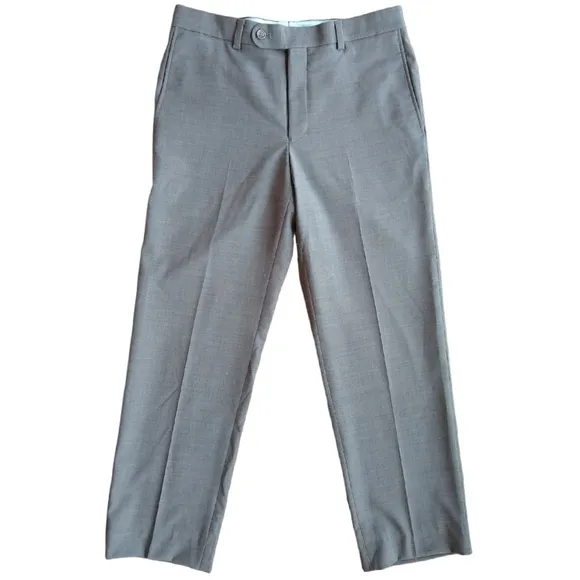 𝅺CREMIEUX Travel Smart Dress pants Modern Fit Wool blend Mens size 32R
