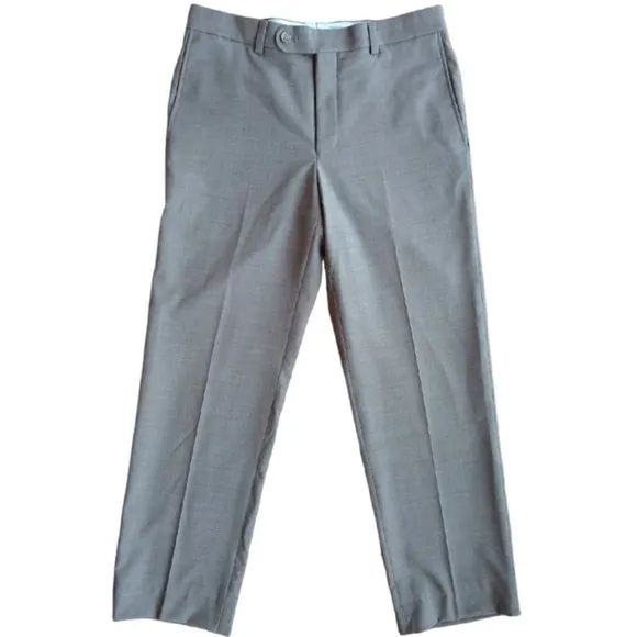 𝅺CREMIEUX Travel Smart Dress pants Modern Fit Wool blend Mens size 32R