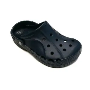 CROCS Baya Clog K Junior Size J3 Lightweight Slip On Clogs Shoes Navy Blue