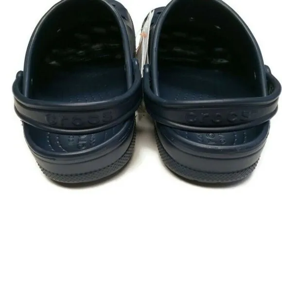 CROCS Baya Clog K Junior Size J3 Lightweight Slip On Clogs Shoes Navy Blue