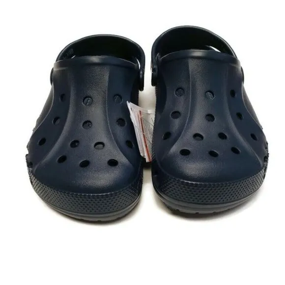CROCS Baya Clog K Junior Size J3 Lightweight Slip On Clogs Shoes Navy Blue
