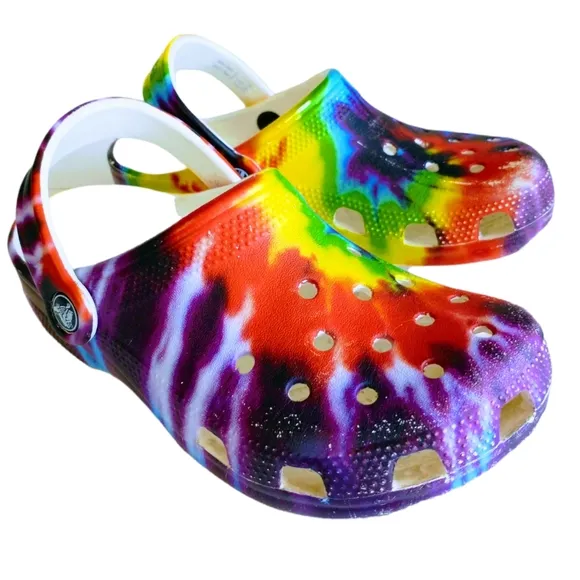 Crocs Classic Tie-Dye Graphic Kid's Shoes