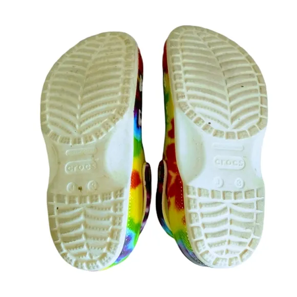 Crocs Classic Tie-Dye Graphic Kid's Shoes