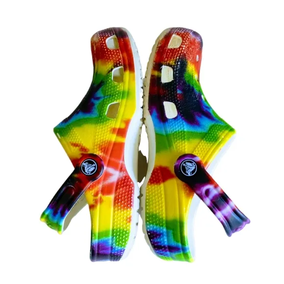 Crocs Classic Tie-Dye Graphic Kid's Shoes