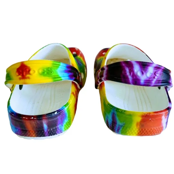 Crocs Classic Tie-Dye Graphic Kid's Shoes