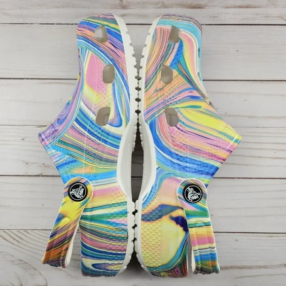 Crocs Clogs Out Of This‎ World II Classic Shoes 206868 Tie Dye Men 5 Womens 7