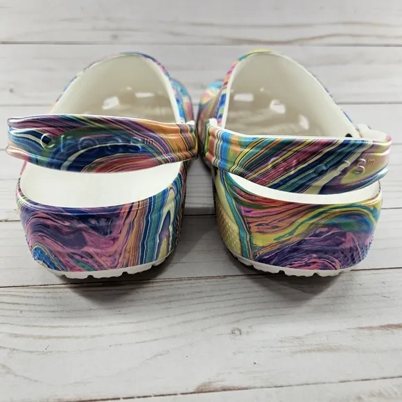 Crocs Clogs Out Of This‎ World II Classic Shoes 206868 Tie Dye Men 5 Womens 7