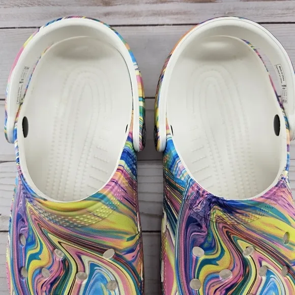 Crocs Clogs Out Of This‎ World II Classic Shoes 206868 Tie Dye Men 5 Womens 7