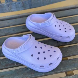 Crocs Crush Clog Unisex-Adult 9M/11W Purple Slip-On Platform Sandal Light Weight