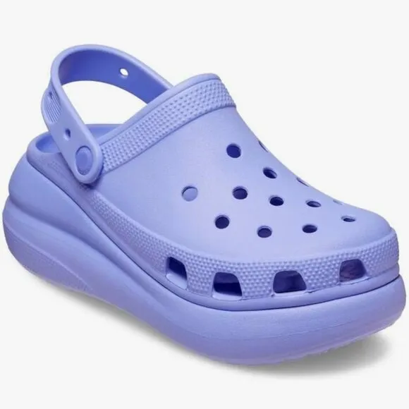 Crocs Crush Clog Unisex-Adult 9M/11W Purple Slip-On Platform Sandal Light Weight