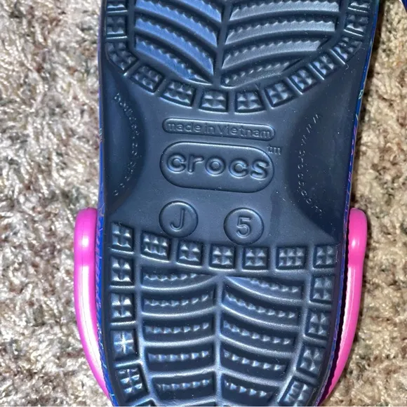 Crocs Disney Kids' Shoes Classic Villain Clogs Water Shoes Slip On Shoes Size J5