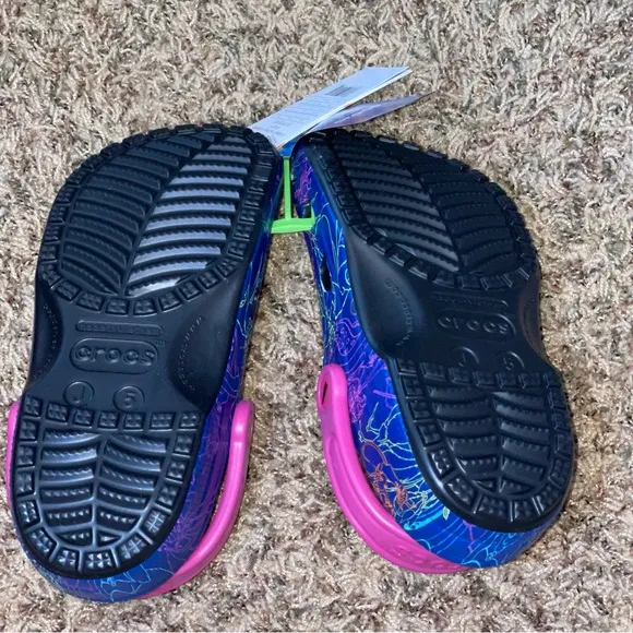 Crocs Disney Kids' Shoes Classic Villain Clogs Water Shoes Slip On Shoes Size J5