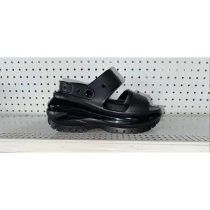 Crocs Mega Crush Womens Platform Wedge Slingback Sandals Size 10 Black