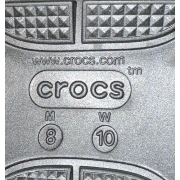 Crocs Mega Crush Womens Platform Wedge Slingback Sandals Size 10 Black