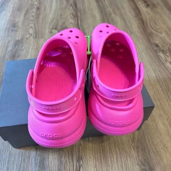 CROCS pink platform clogs mules sandals shoes women’s 7 new