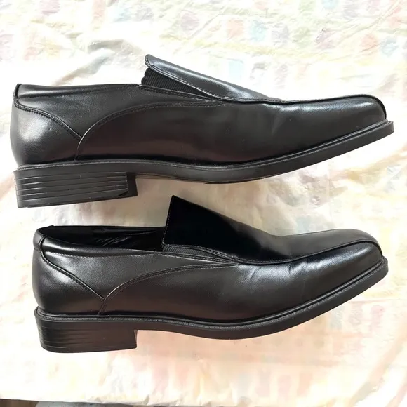 Croft &amp; Barrow Ortholite Black Loafer Dress Shoes Slip On SZ 12 W NWOT