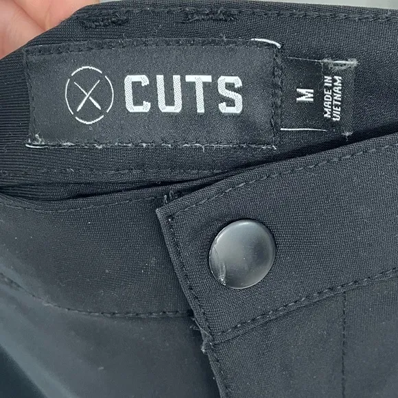CUTS AO Jogger Pants Mens Medium Black Slim Fit Modern Business Casual Travel 22