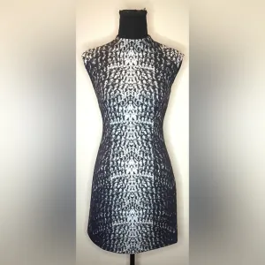 Cynthia Steffe- Scuba Abstract Art Modern Print Cocktail Dress Size 0