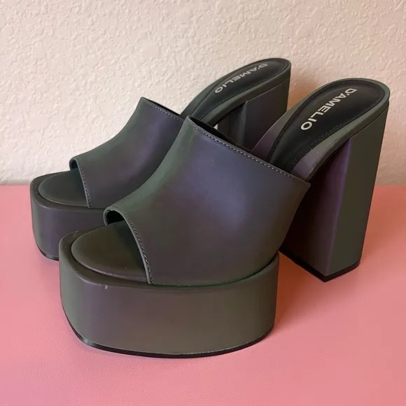 D'Amelio x Lulus Multi Reflective Platform Sandals