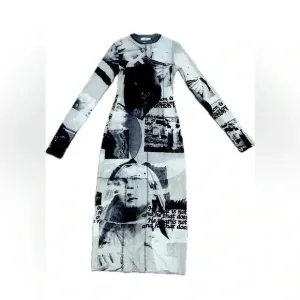 Danielle Guizio sheer print dress XS gorgeous modern statement glam core
