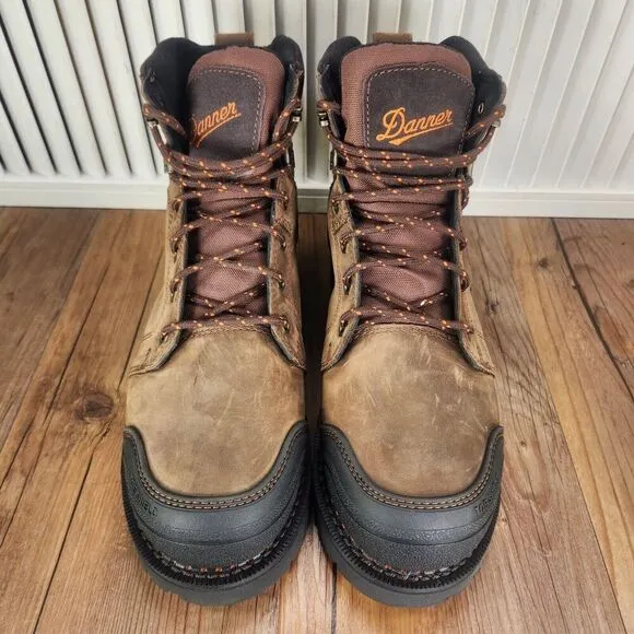 Danner Trakwelt 13245 6&quot; Waterproof Soft Toe Work Boots Mens 9.5 EE Wide Nubuck