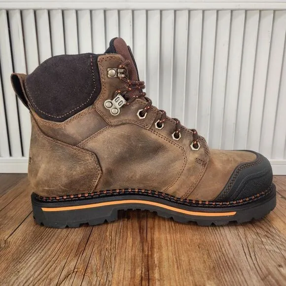 Danner Trakwelt 13245 6&quot; Waterproof Soft Toe Work Boots Mens 9.5 EE Wide Nubuck