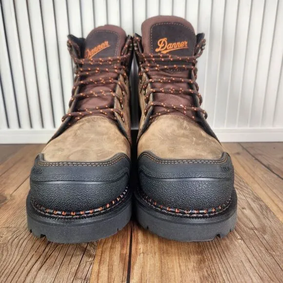 Danner Trakwelt 13245 6&quot; Waterproof Soft Toe Work Boots Mens 9.5 EE Wide Nubuck