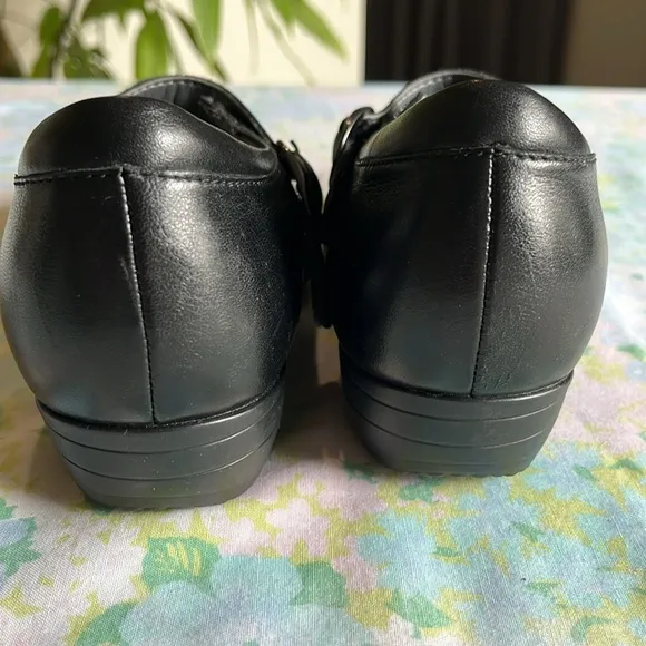 Dansko | Fawna Black Leather Mary Jane Size 37/7 1.5&quot; Heel Arch Support Comfort
