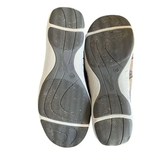 Dansko Holland Lightweight Comfort Walking‎ Shoes Charcoal Suede Lace Up EUR 39