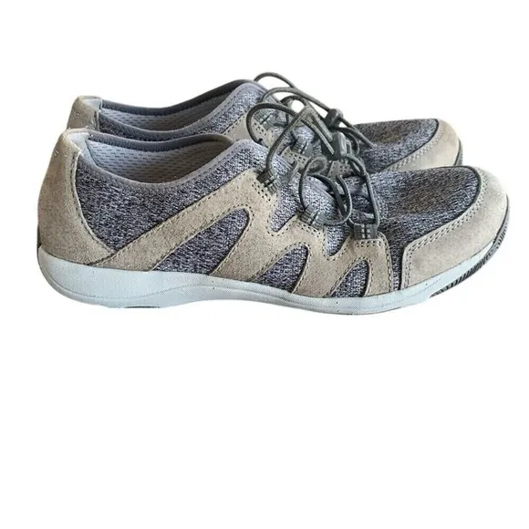 Dansko Holland Lightweight Comfort Walking‎ Shoes Charcoal Suede Lace Up EUR 39