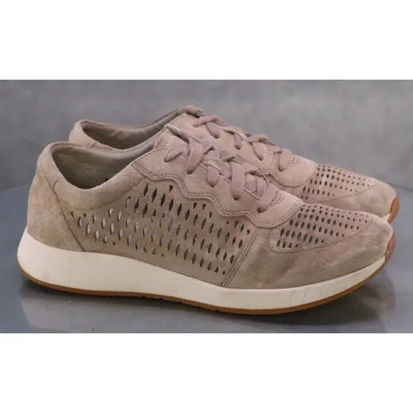 Dansko Sport Women's Sneakers Shoes Size EU 40 US 9.5-10 Perforated Suede Tan