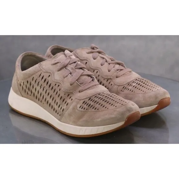 Dansko Sport Women's Sneakers Shoes Size EU 40 US 9.5-10 Perforated Suede Tan
