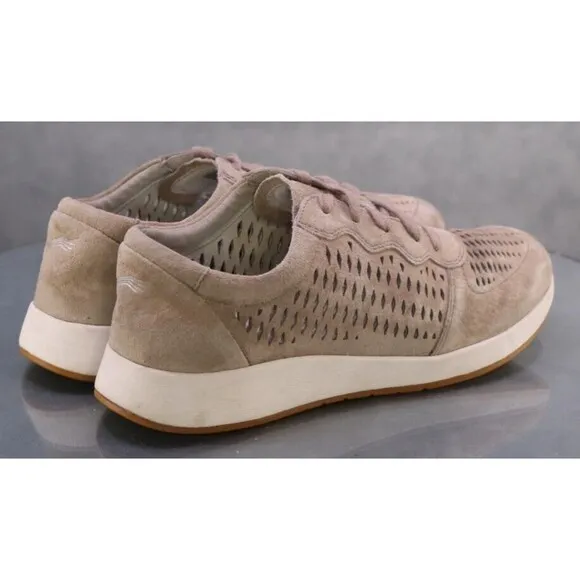 Dansko Sport Women's Sneakers Shoes Size EU 40 US 9.5-10 Perforated Suede Tan