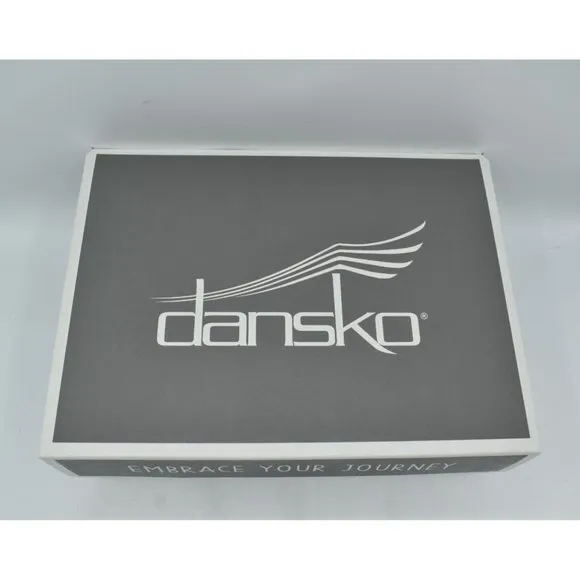 Dansko Womens EU 38 US 7.5-8 Tansy Nappa Black Leather Strappy Sandals Shoes