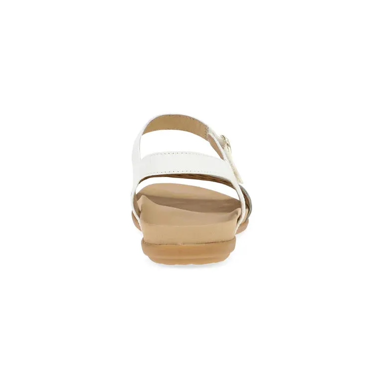 'DANSKO' Women's Jodie Sandal - Platino / White