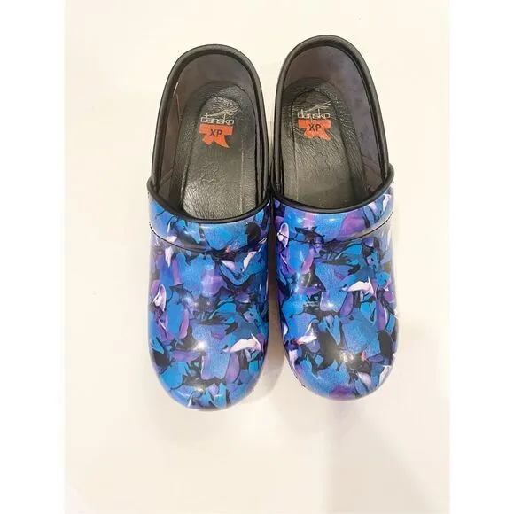 Dansko XP Peofessional Clogs Slip On Size 38 Blue Purple