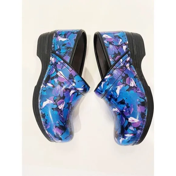 Dansko XP Peofessional Clogs Slip On Size 38 Blue Purple