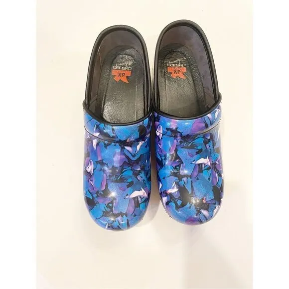 Dansko XP Peofessional Clogs Slip On Size 38 Blue Purple
