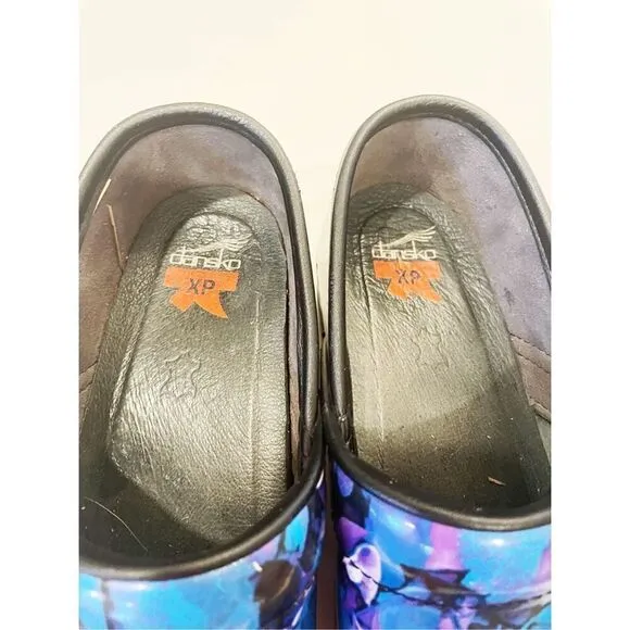 Dansko XP Peofessional Clogs Slip On Size 38 Blue Purple