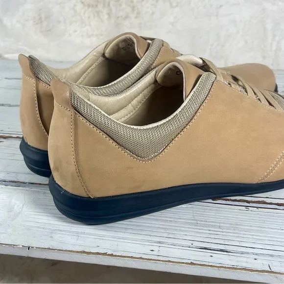 David Tate Women’s Dynamic Suede Leather Support Walking Shoes Sand Sz 9.5