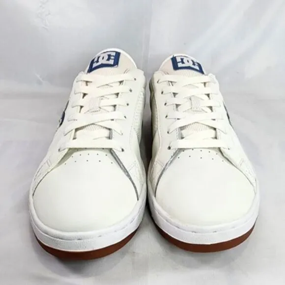 Dc Striker Ice Shoes Low Top White Blue ADYS100624 Gum Sole Clean Men's Size‎ 12
