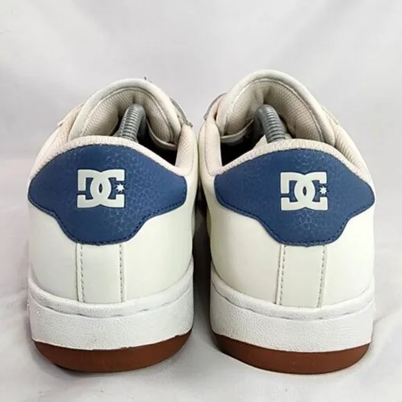 Dc Striker Ice Shoes Low Top White Blue ADYS100624 Gum Sole Clean Men's Size‎ 12