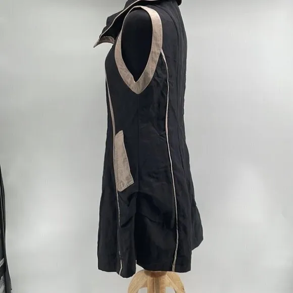𝅺design Today’s modern dress wired high neck black dress full length zipper midi