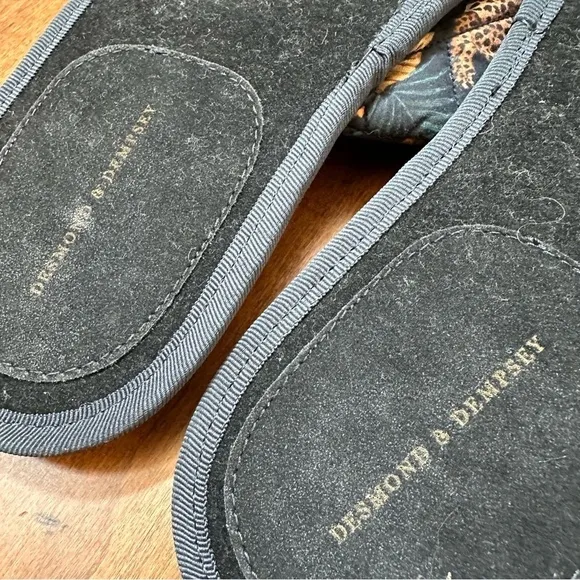 Desmond &amp; Dempsey Soleia Leopard Slippers
