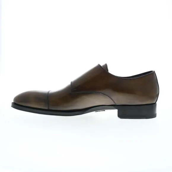 Di Bianco Mens Arezzo Deco Brown Shoes (NWT)