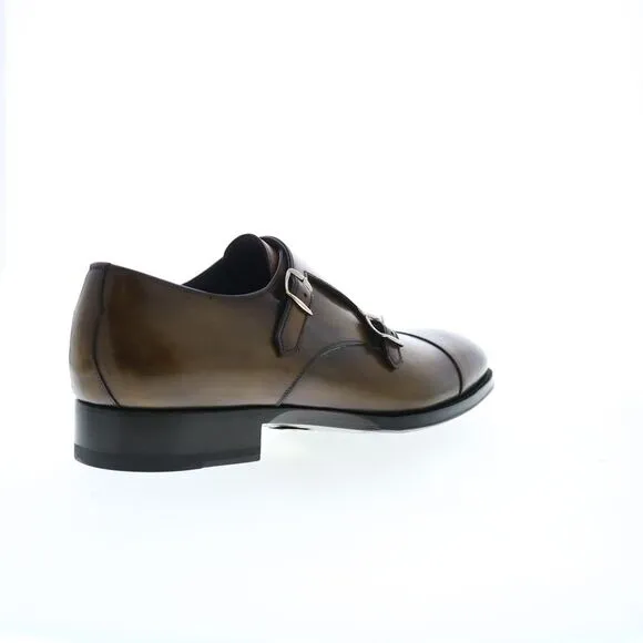 Di Bianco Mens Arezzo Deco Brown Shoes (NWT)