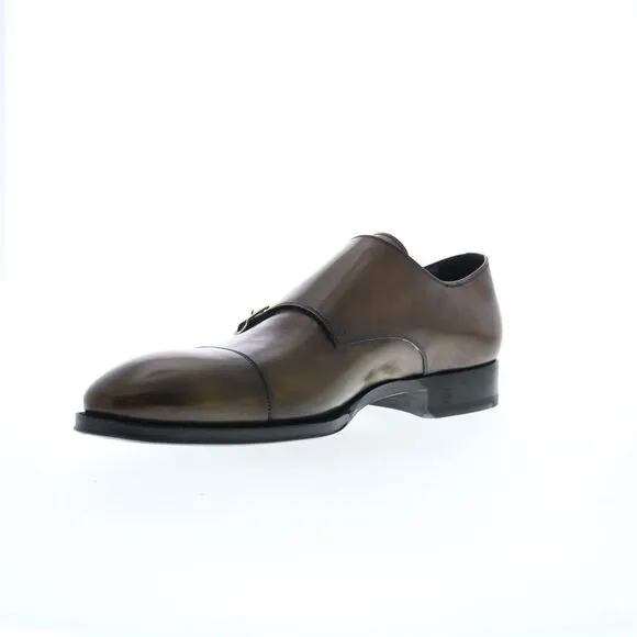 Di Bianco Mens Arezzo Deco Brown Shoes (NWT)