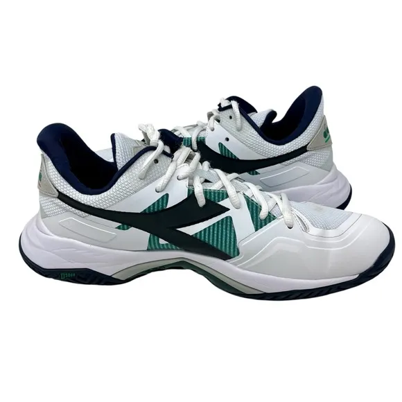 DIADORA B Icon 2 Tennis Pickleball Shoes Mens Sz 10.5 Sneakers White All Ground